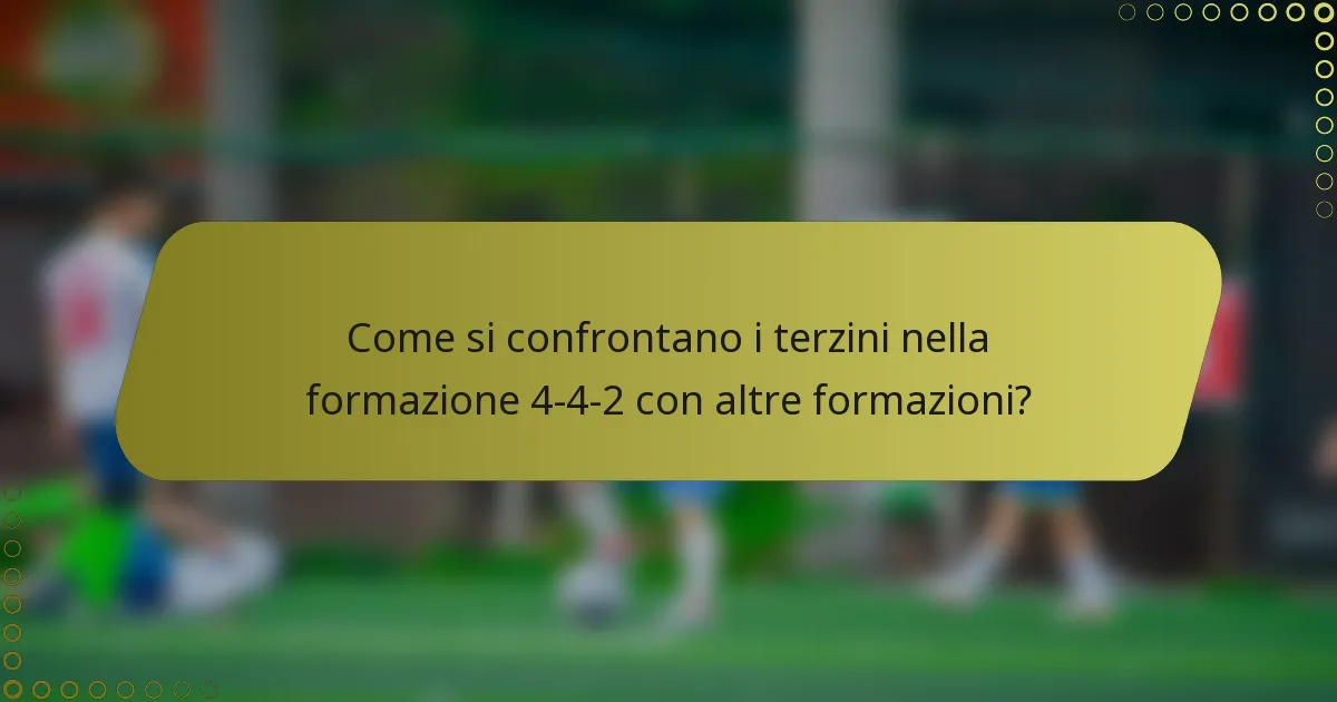 Come si confrontano i terzini nella formazione 4-4-2 con altre formazioni?